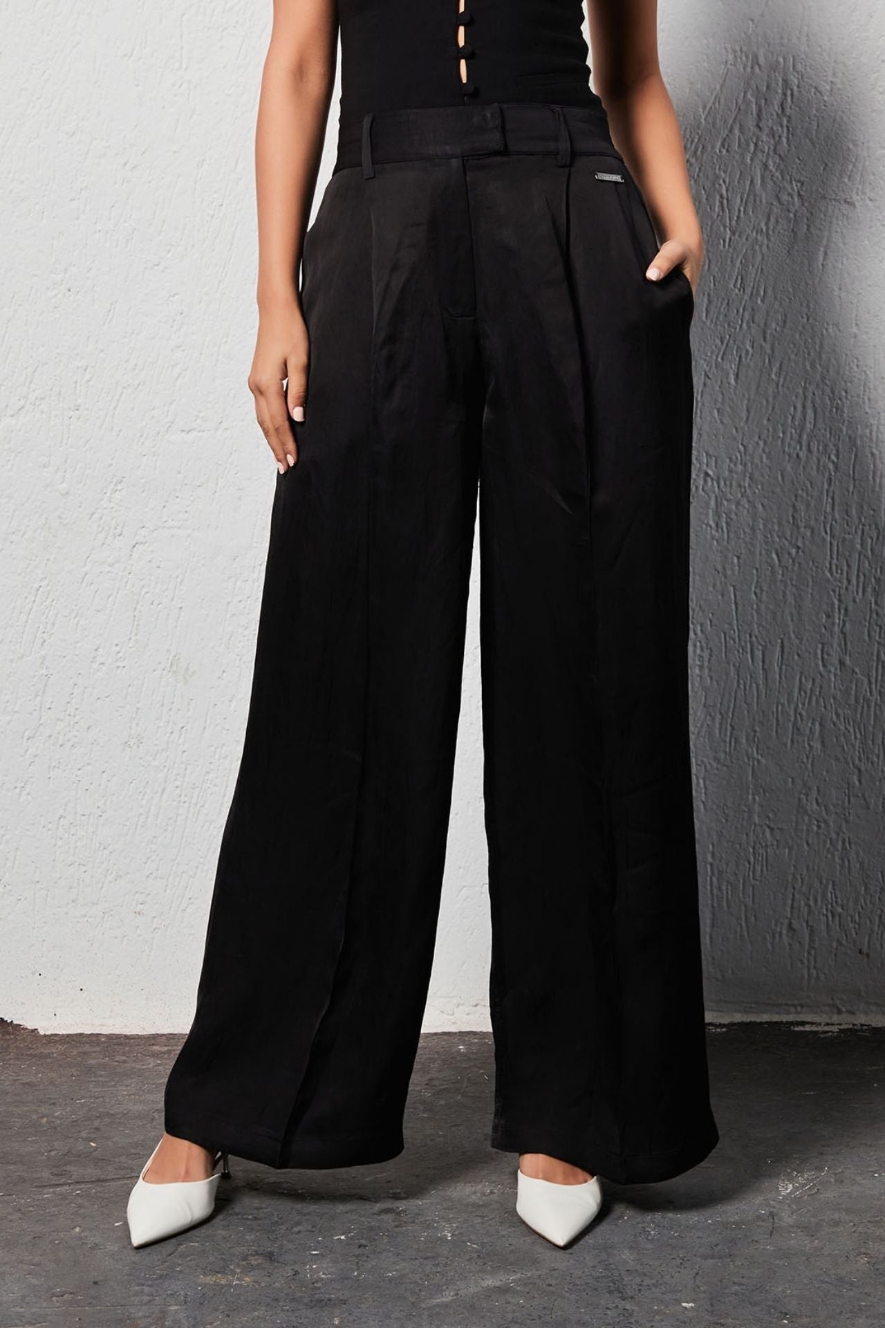 Black Solid Canvas (Tailored Pants)