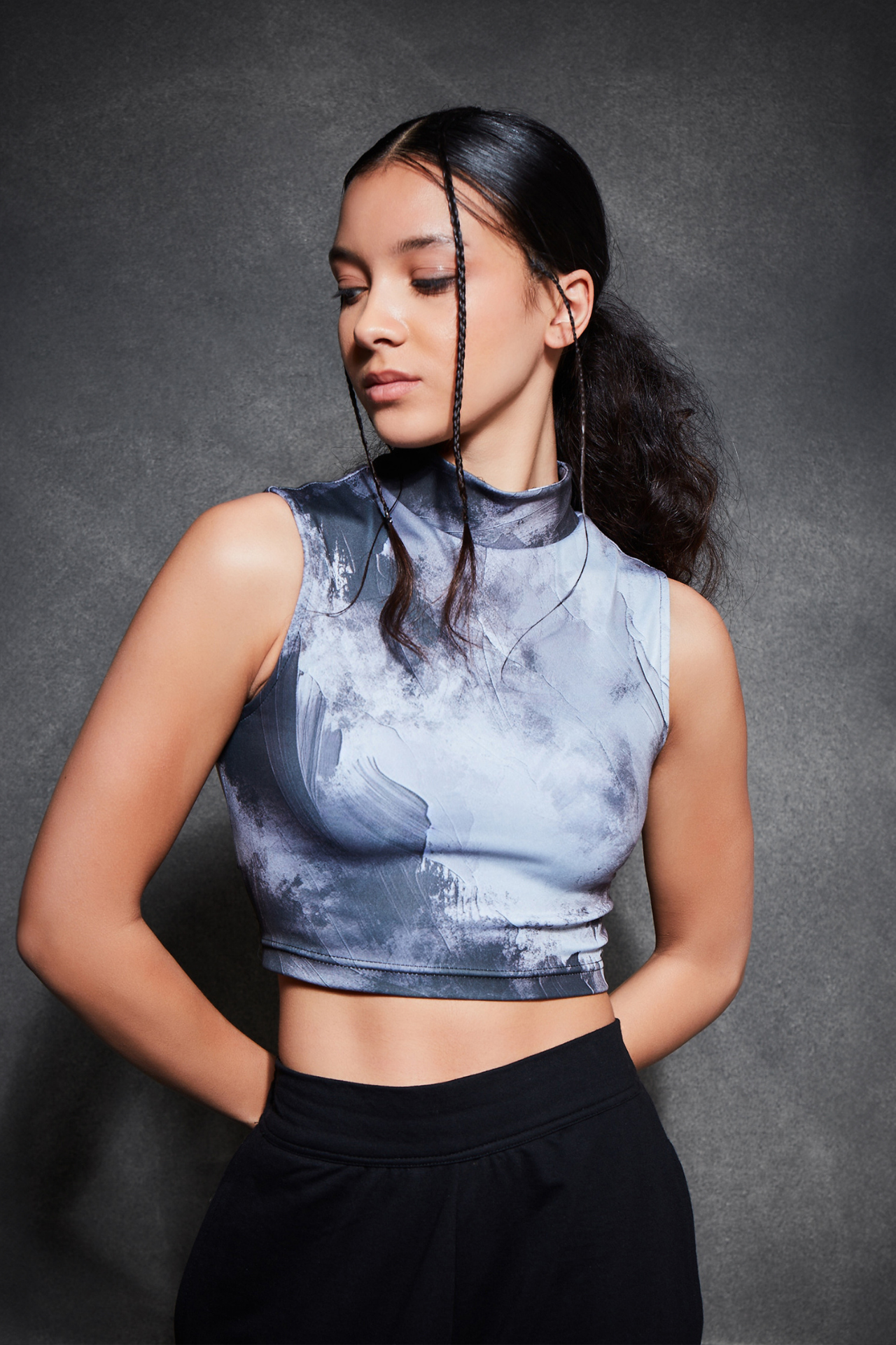 Ethereal Ink Crop Top (Strappy Back)