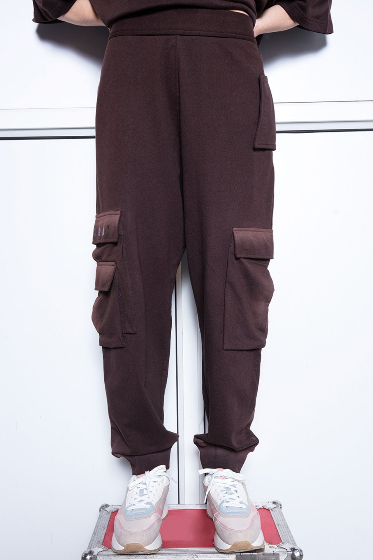 Sand Brown Cargo Joggers